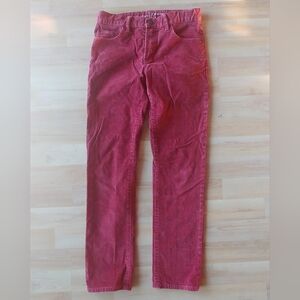 Gap Kids Slim Red Velvet Pants size 12